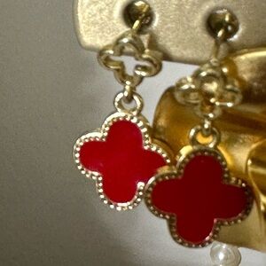 Red earrings